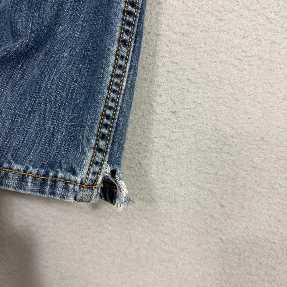 Levis 527 Slim Bootcut Jeans Men's 30x30 Blue Denim Y2K Western Rodeo Distressed